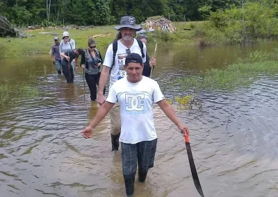 Hike through Cocha in the Amazon