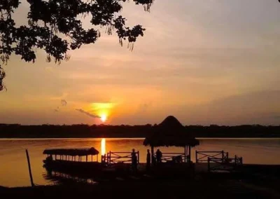 Serene sunset on the Amazon River
