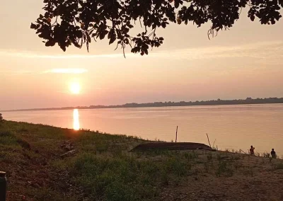 Sunset in the Amazon