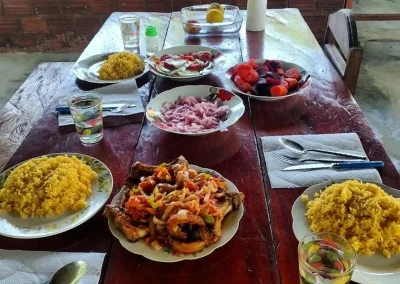 Variety of traditional dishes