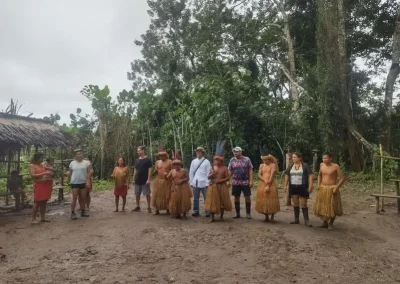 Visit to indigenous village in the Amazon